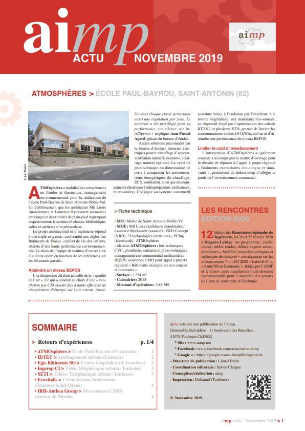 AIMP Newsletter Spécial RRI 2019